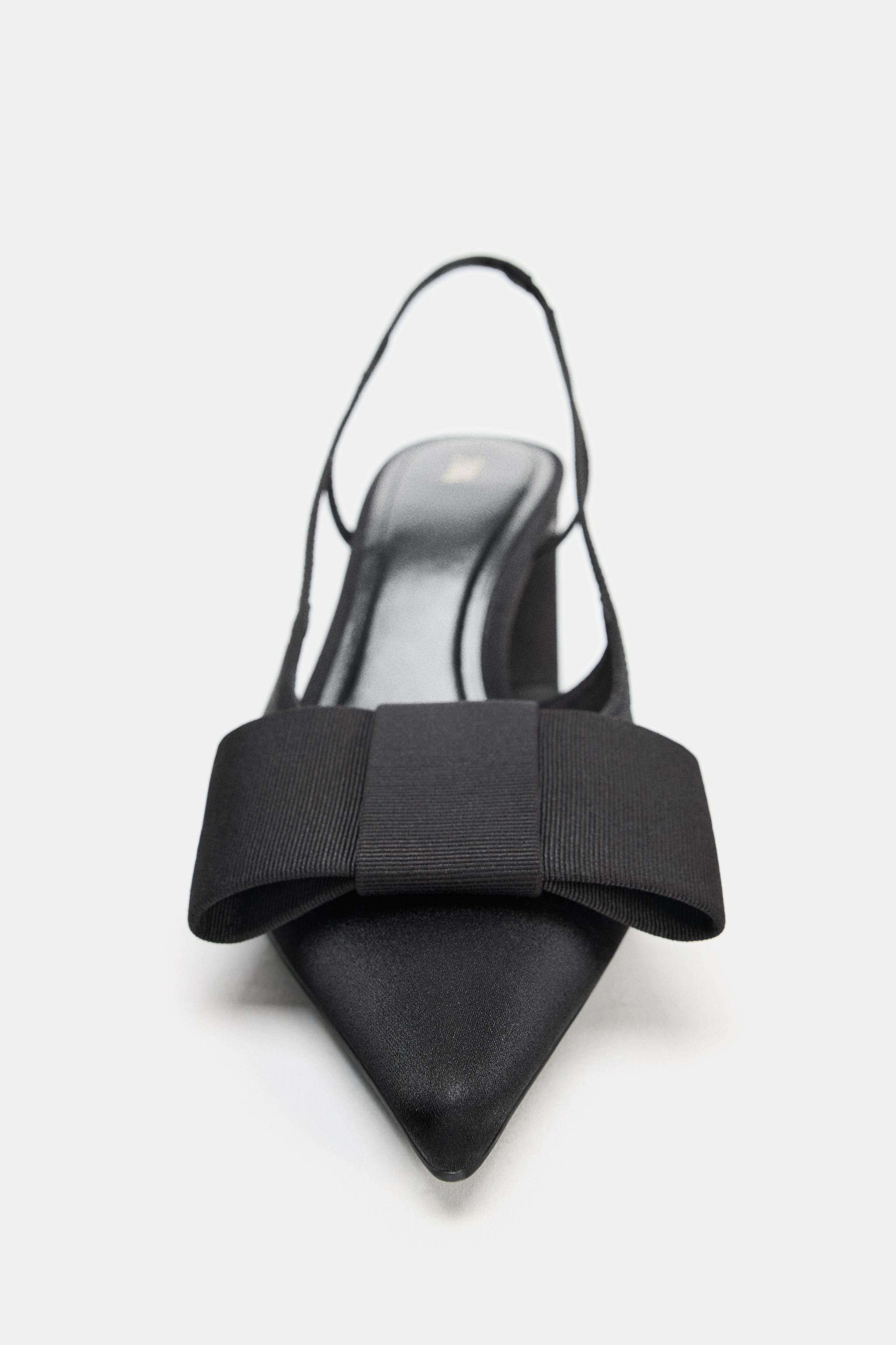 BOW SLINGBACK HEELS